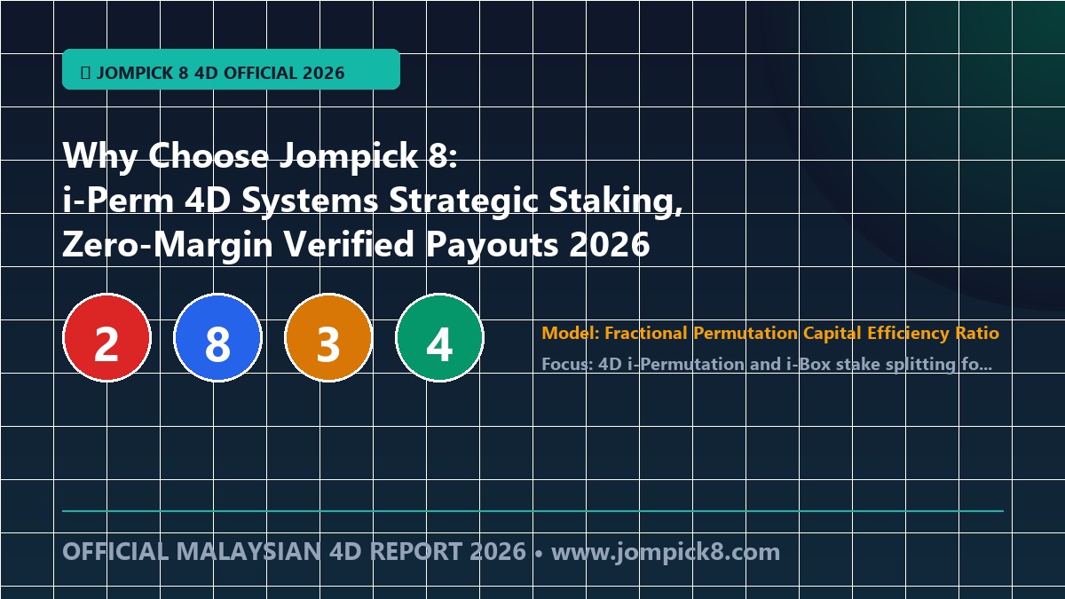 Why Choose Jompick 8: i-Perm 4D Systems Direct Draw Telemetry, Transparent Paytables & Instant Ringgit Settlement 2026